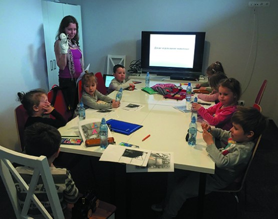 На занятиях Марины Журавлёвой